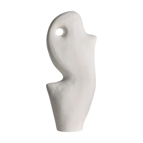 Designerski wazon ceramiczny Leghe, biały - Vical