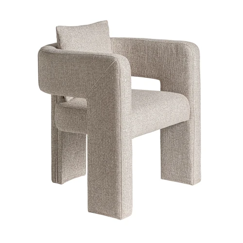 Designerski fotel wypoczynkowy tapicerowany Halblech - Vical