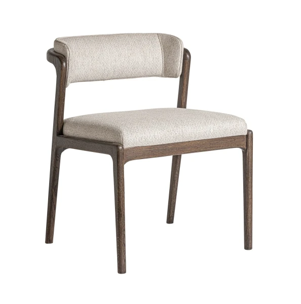 Krzesło tapicerowane do jadalni z drewnianą ramą Jerzen - Vical