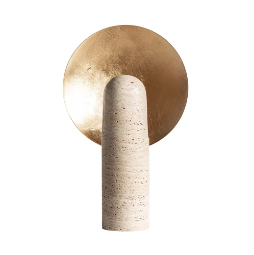 Nowoczesna lampa stołowa z trawertynu - Vical