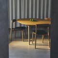 Krzesło drewniane z tapicerowanym siedziskiem Unite, dąb bielony - Andersen Furniture