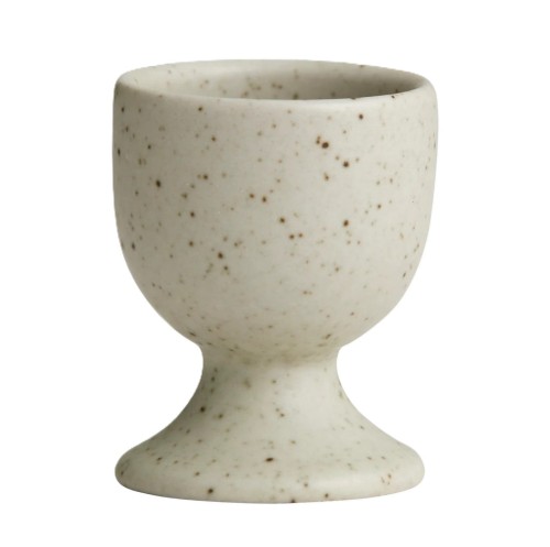 Kieliszki na jajka w kropki Grainy piaskowe, 2 szt - Nordal