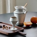 Ceramiczne kieliszki w linie Capparis białe, 2 szt - Nordal