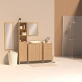 Kosz na bieliznę Duo Ivory 80L - 5five