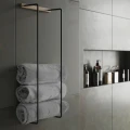 Wieszak łazienkowy na ręczniki Bathroom, dąb olejowany - EKTA Living