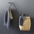 Nowoczesny wieszak na ręczniki Bathroom, dąb naturalny - EKTA Living