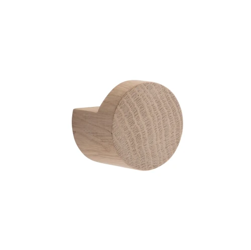 Wieszak pojedynczy drewniany Wood Knot Ø3.5, dąb naturalny, 2 szt - EKTA Living