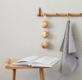 Wieszak na ścianę Dot z 6 haczykami, dąb olejowany - EKTA Living