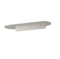 Wąska półka metalowa Fanoe 11x35, srebrna - Nordal