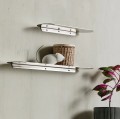 Wąska półka metalowa Fanoe 11x35, srebrna - Nordal