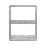 Metalowa szafka druciana Tuo, srebrna - Nordal