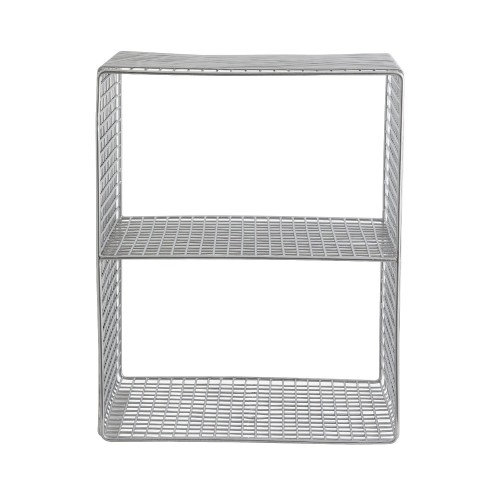 Metalowa szafka druciana Tuo, srebrna - Nordal