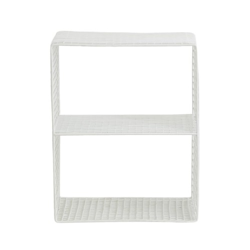 Metalowa szafka druciana Tuo, biała - Nordal