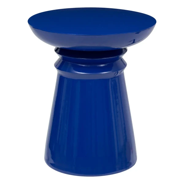 Okrągły stolik pomocniczy Jaya Totem, niebieski indigo - Atmosphera