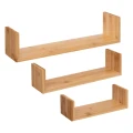 Półki bambusowe Fixy, 3 sztuki - 5five