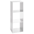 Regał półka na książki Mix 3-komory, biały - 5five