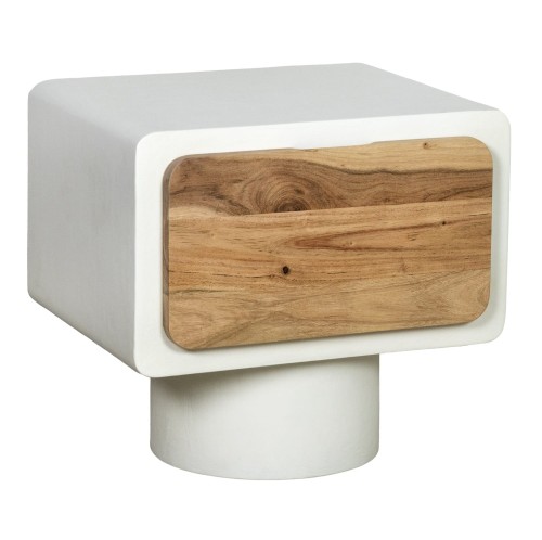 Szafka nocna z szufladą Verona, biała - Pomax