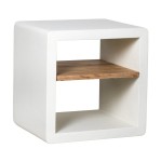 Mała szafka z półką Verona, biała - Pomax