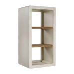 Wąski regał biały otwarty Verona 90 - Pomax