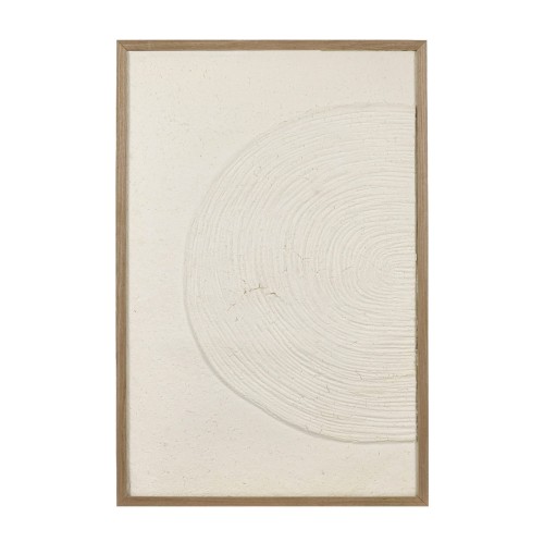 Obraz dekoracyjny z papier maché Illusion 60x90, biały - Pomax