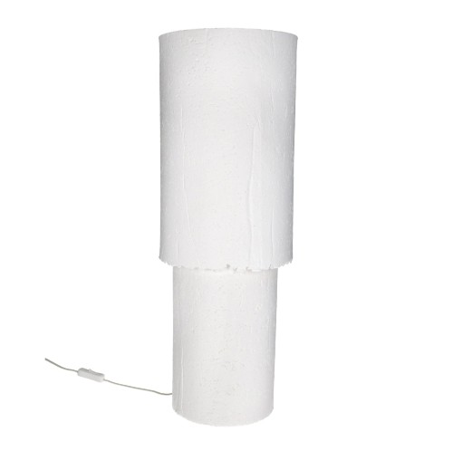 Lampa stołowa z papier-maché Competa 69, biała - Pomax