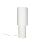 Lampa stołowa z papier-maché Competa 54, biała - Pomax