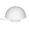 Lampa stołowa grzybek z papier-maché Competa Ø40, biała - Pomax