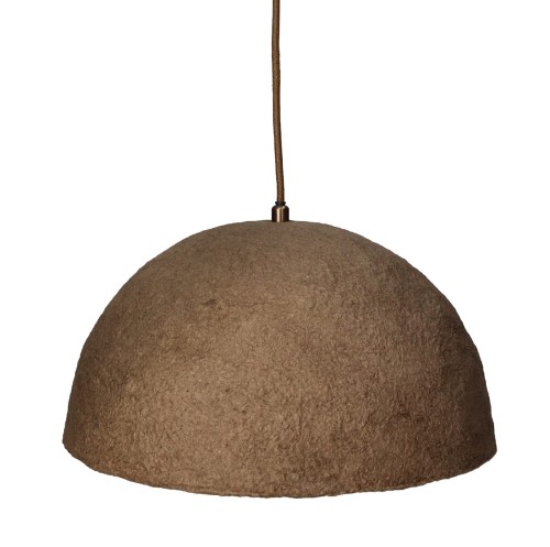Lampa wisząca z pulpy papierowej Tierra Coffee Ø36 - Pomax