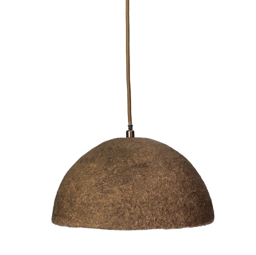 Lampa wisząca z pulpy papierowej Tierra Coffee Ø29 - Pomax