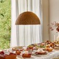 Lampa wisząca z pulpy papierowej Tierra Coffee Ø29 - Pomax