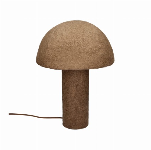 Lampa stołowa z pulpy papierowej Tierra Coffee 38 - Pomax