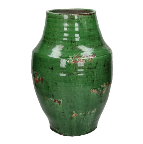 Wazon z terakoty Mosku 48, zielony – Pomax