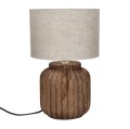 Lampa stołowa drewniana Lampedusa 42, rowkowana - Pomax