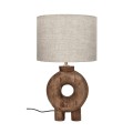 Lampa stołowa drewniana Lampedusa Organic 51 - Pomax