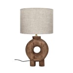 Lampa stołowa drewniana Lampedusa Organic 51 - Pomax