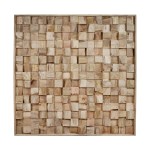 Dekoracja ścienna z drewna mango Mangga 120x120 - Pomax