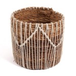 Koszyk pleciony z ozdobnym sznurkiem Macra-mazing Ø20 - Bazar Bizar