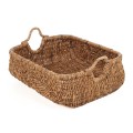 Kosz pleciony prostokątny z uchwytami Rayah - Bazar Bizar