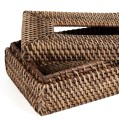 Pudełko na chusteczki prostokątne, z rattanu Classic Box - Bazar Bizar