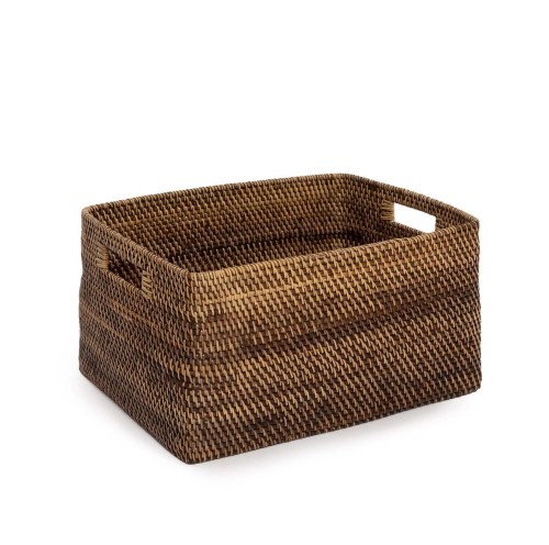 Kosz rattanowy prostokątny Colonial S - Bazar Bizar