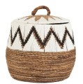Pleciony kosz z pokrywką Little Bay Beach Ø61 - Bazar Bizar