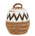 Pleciony kosz z pokrywką Little Bay Beach Ø47 - Bazar Bizar