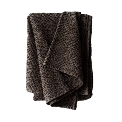 Narzuta z miękkiej bawełny waflowej Miro 180x260, Taupe - Tell Me More