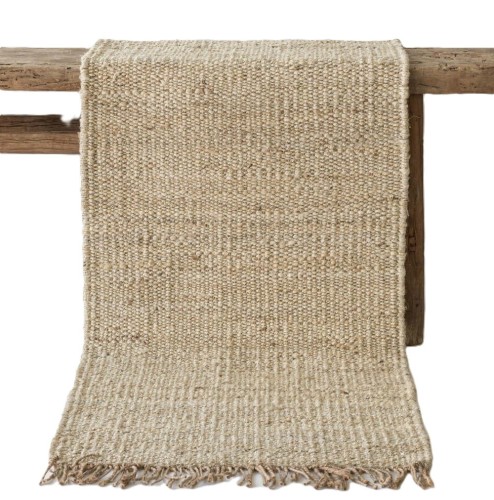 Chodnik z konopi 80x200, naturalny bielony - Tell Me More