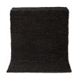 Dywanik z konopi Sumak 80x150, czarny - Tell Me More