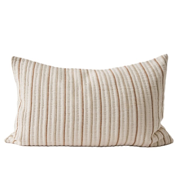 Poszewka dekoracyjna w paski Lola 40x60, bawełniana - Tell Me More