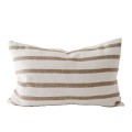 Poszewka na poduszkę w paski Gaston 40x60, Hazelnut - Tell Me More