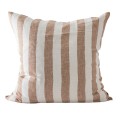 Miękka poszewka na poduszkę Holte Hazelnut 60x60, z lnu stonewashed - Tell Me More
