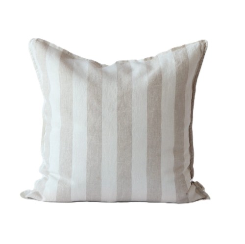 Miękka poszewka na poduszkę Holte Sand 50x50, z lnu stonewashed - Tell Me More