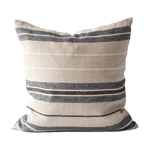 Poszewka na poduszkę w paski z lnu Mika 50x50 - Tell Me More